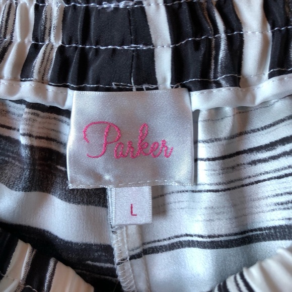 Parker silk wide leg pants L - Picture 4 of 5